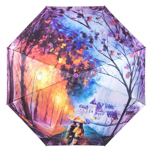 Зонт женский A692 Universal 3 сл 8 спиц сатин painting