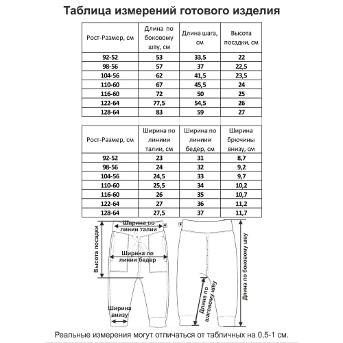 Брюки из футера