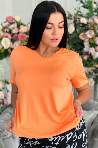 Однотонная женская футболка - Натали 37