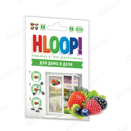 Наклейки от мух HLOOP (ягоды) х50 ХЛПН4д
