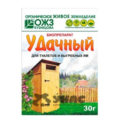 Удачный-биопрепарат для туалетов  30гр х40