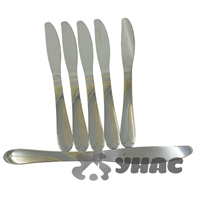 Нож столовый 6шт NA1418-4(золотая полоса)(100)