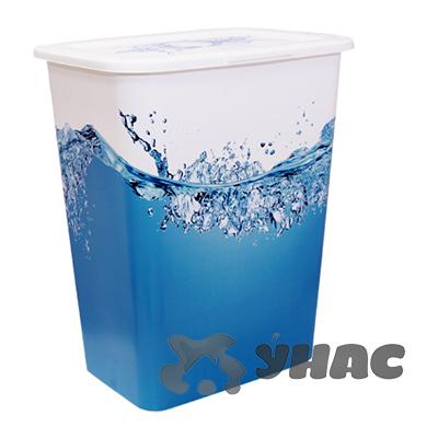 Корзина для белья ДЕКО 50л вода М2612 (5)