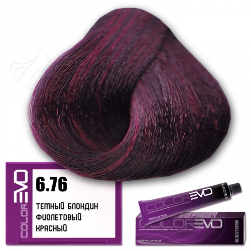 Selective Colorevo 6.76 - темный блондин фиолетовый красный. Серия фиолетовая