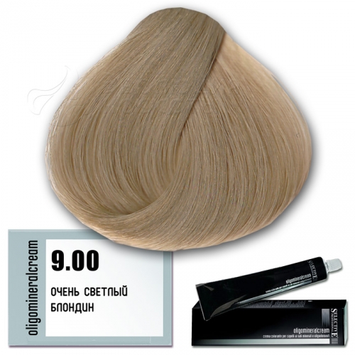Selective Oligomineral Cream 9.00 - очень светлый блондин. Серия натуральная