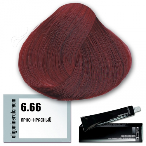 Selective Oligomineral Cream 6.66 - ярко-красный. Серия Тропическая