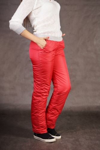 Красные штаны для девушек