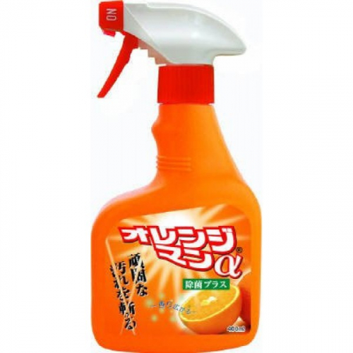 YUWA Tipo's Orange Man α Универсальное моющее средство против стойких загрязнений, с ароматом апельсина, спрей, 400мл. 1/24