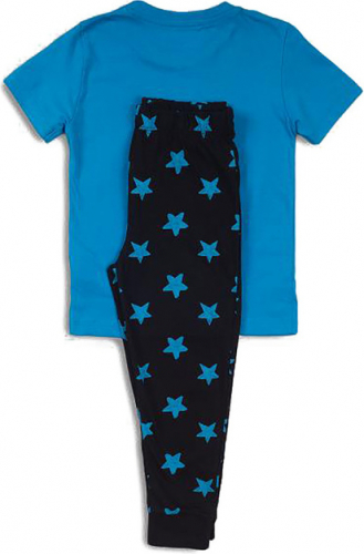 Пижама для мальчика цвет  синий/черный