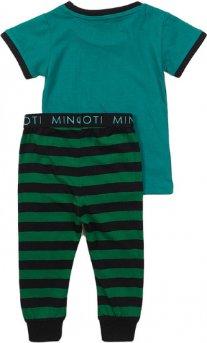 Пижама для мальчика цвет  зеленый/черный