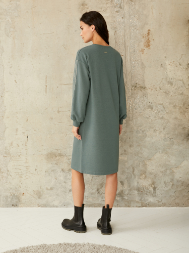 Туника (платье) жен BeGood SS21WJ363 Amelie серо-зеленый