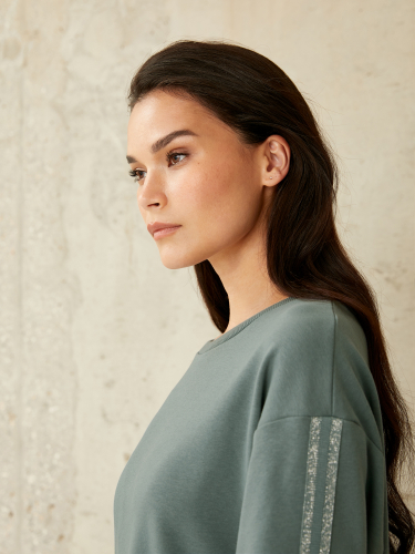 Туника (платье) жен BeGood SS21WJ363 Amelie серо-зеленый