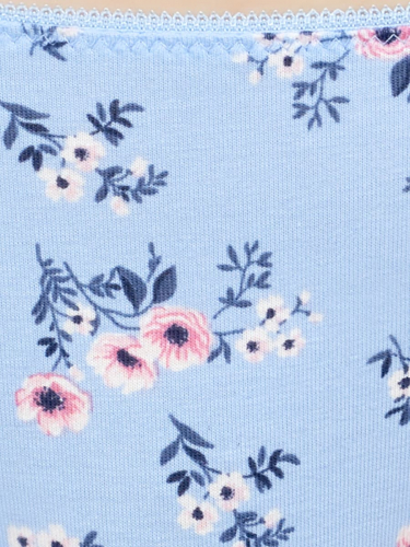 ТРУСЫ ЖЕНСКИЕ (2ШТ.) 412285 цветы на голубом
