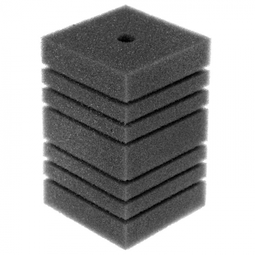 Губка прямоугольная для фильтра турбо № 11, 10 х 10 х 16 см, серая