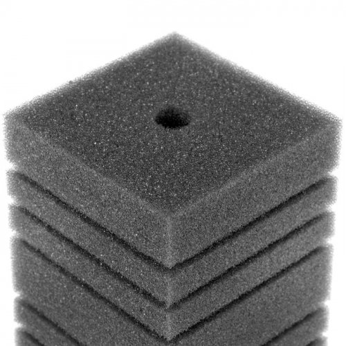Губка прямоугольная для фильтра турбо № 11, 10 х 10 х 16 см, серая