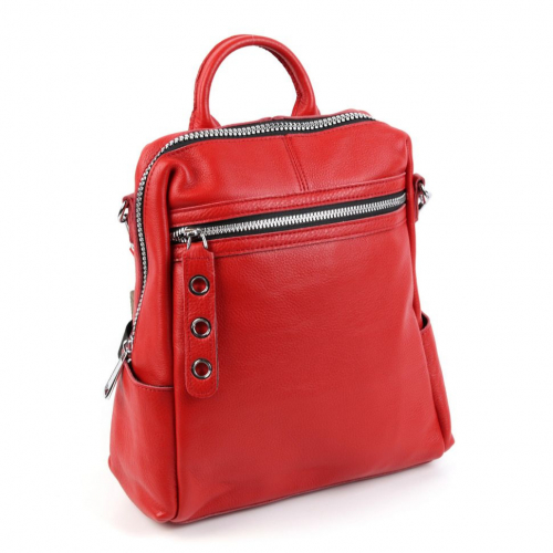 Женский кожаный рюкзак 8781-9 Ред