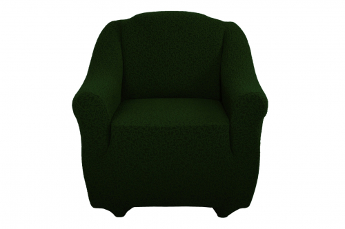 Чехол Жаккард на кресло без оборки, цвет Зеленый