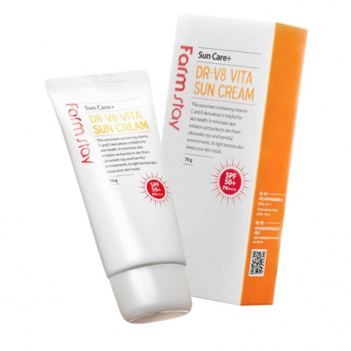 Farmstay Солнцезащитный крем с витаминами DR-V8 Vita Sun Cream SPF50+, PA+++