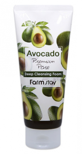 Farmstay Пенка для умывания с авокадо Avocado Premium Pore Deep foam
