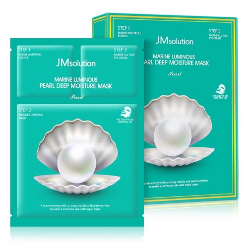 JMsolution Трехступенчатая увлажняющая маска с жемчугом Marine Luminous Pearl Deep Moisture Mask