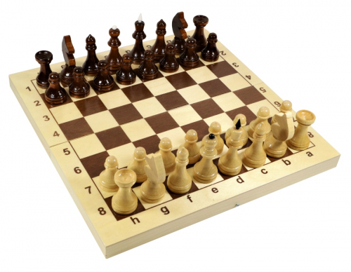 Настольная игра ДЕСЯТОЕ КОРОЛЕВСТВО Шахматы деревянные (29см х 29см)