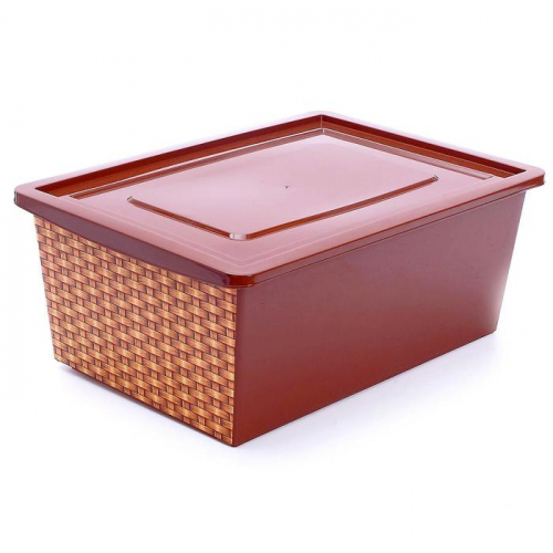 Ящик универсальный «Прованс», объем 30 л, цвет коричневый