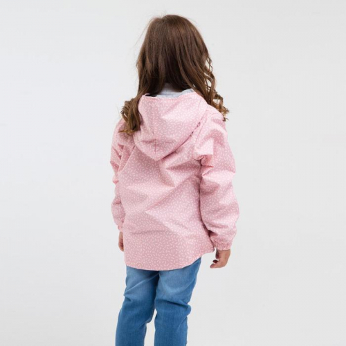 Ветровка для девочки, цвет розовый, рост 104-110 см