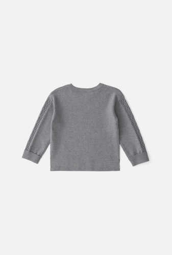Джемпер (пуловер) для девочек Delfina светло-серый