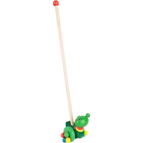 Каталка Игруша Лягушка, 50 см, цвет: зеленый