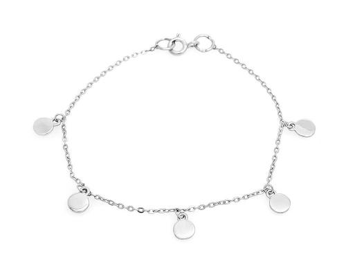 Браслет из серебра без вставки, Ю-40046р