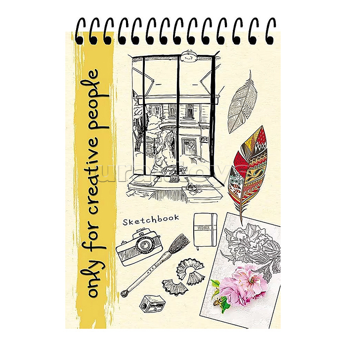 Скетчбук А5, 80л,