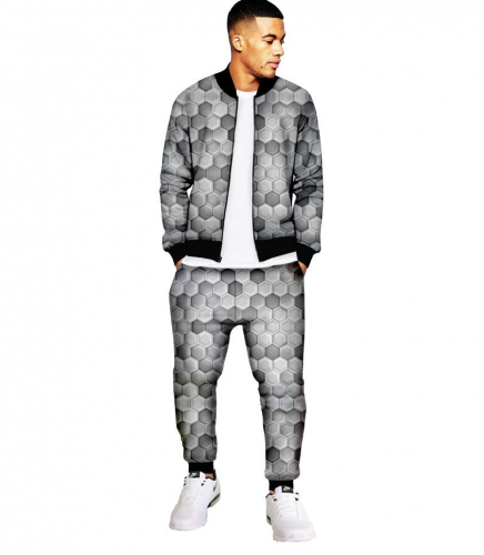 Костюм мужской с бомбером Соты