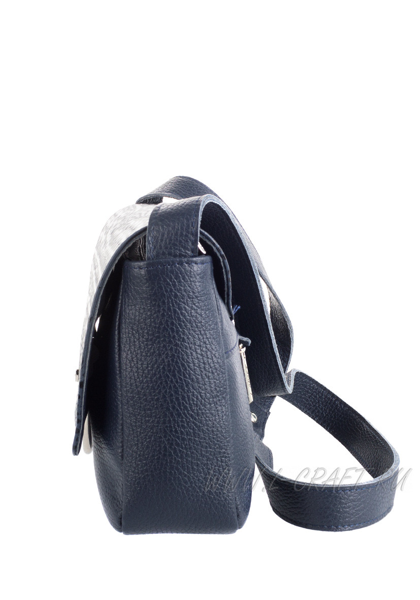 Модель №L108 | кожа | крокодил | синий | К155-6 | 25931