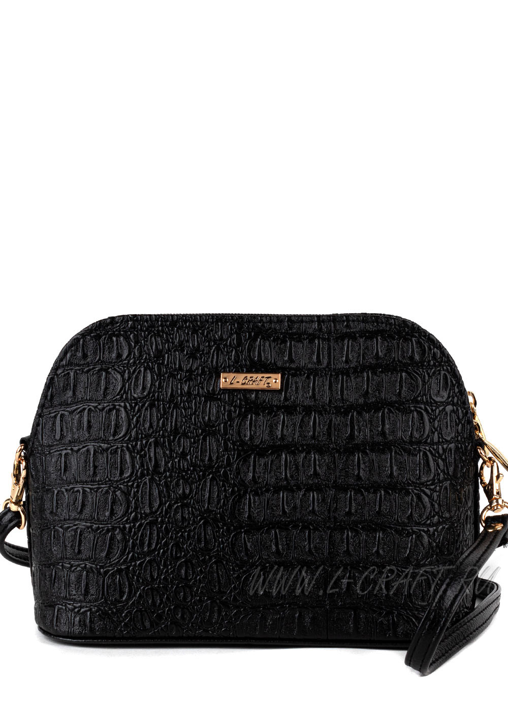 Модель №1441 | кожзам | крокодил | черный | Р880-1 | 28448