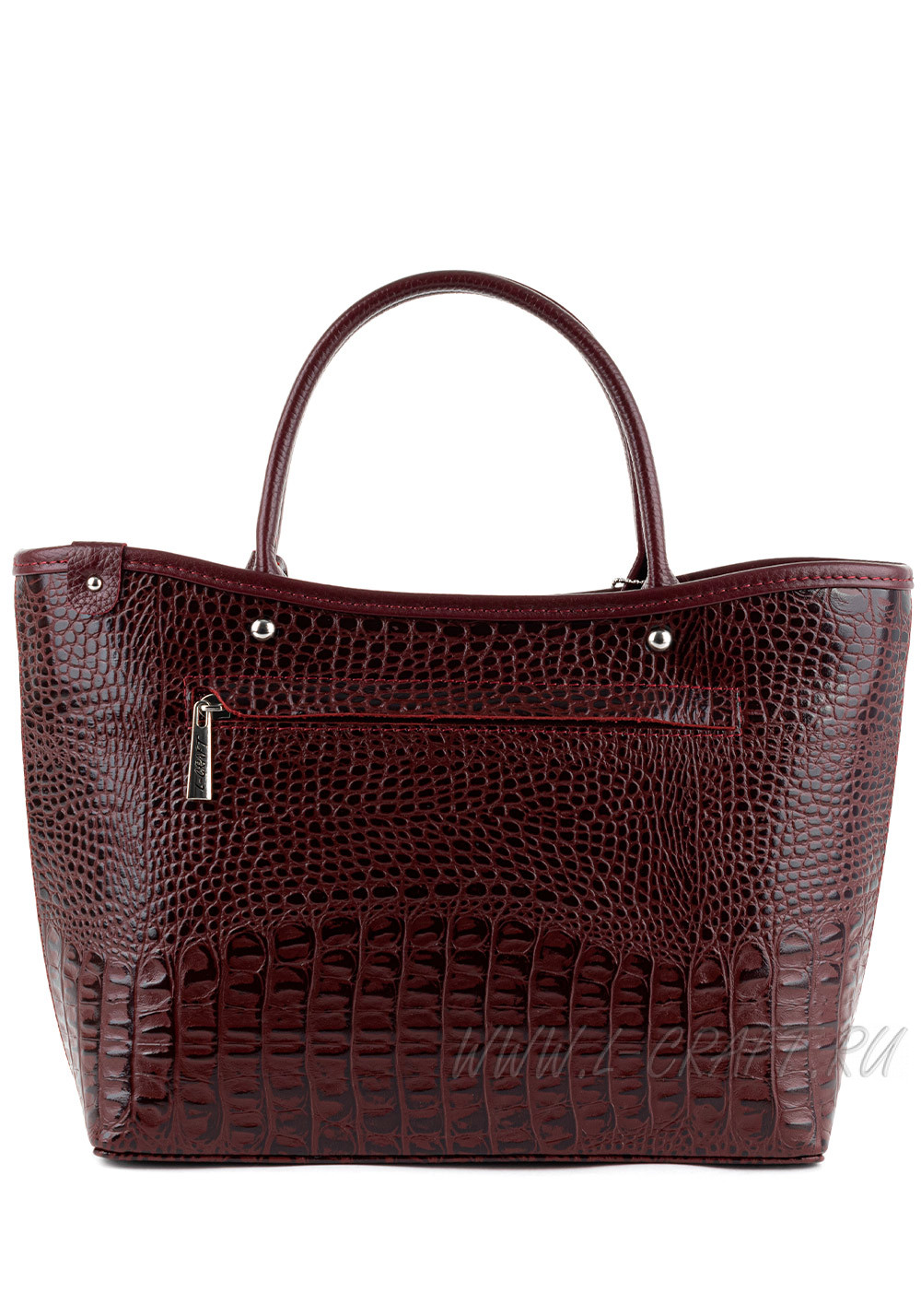 Модель №L19 | кожа | крокодил | бордовый | К209-3 | 16522