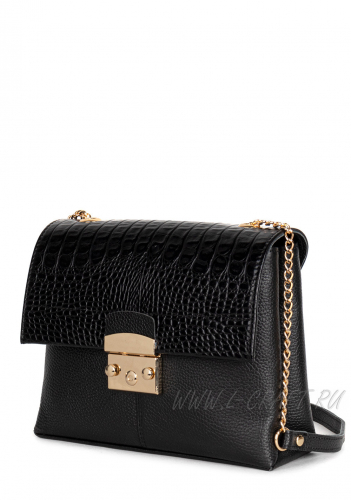 Модель №L129 | кожа | крокодил | черный | К209-1 | 28965