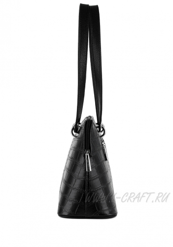 Модель №1442 | кожзам | крокодил | черный | Р714-1 | 27661