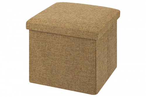 Пуф складной с ящиком для хранения 35*35*35 см Темно-бежевый. Elan Gallery