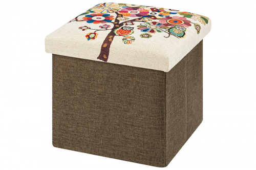 Пуф складной с ящиком для хранения 31*31*31 см Дерево. Elan Gallery
