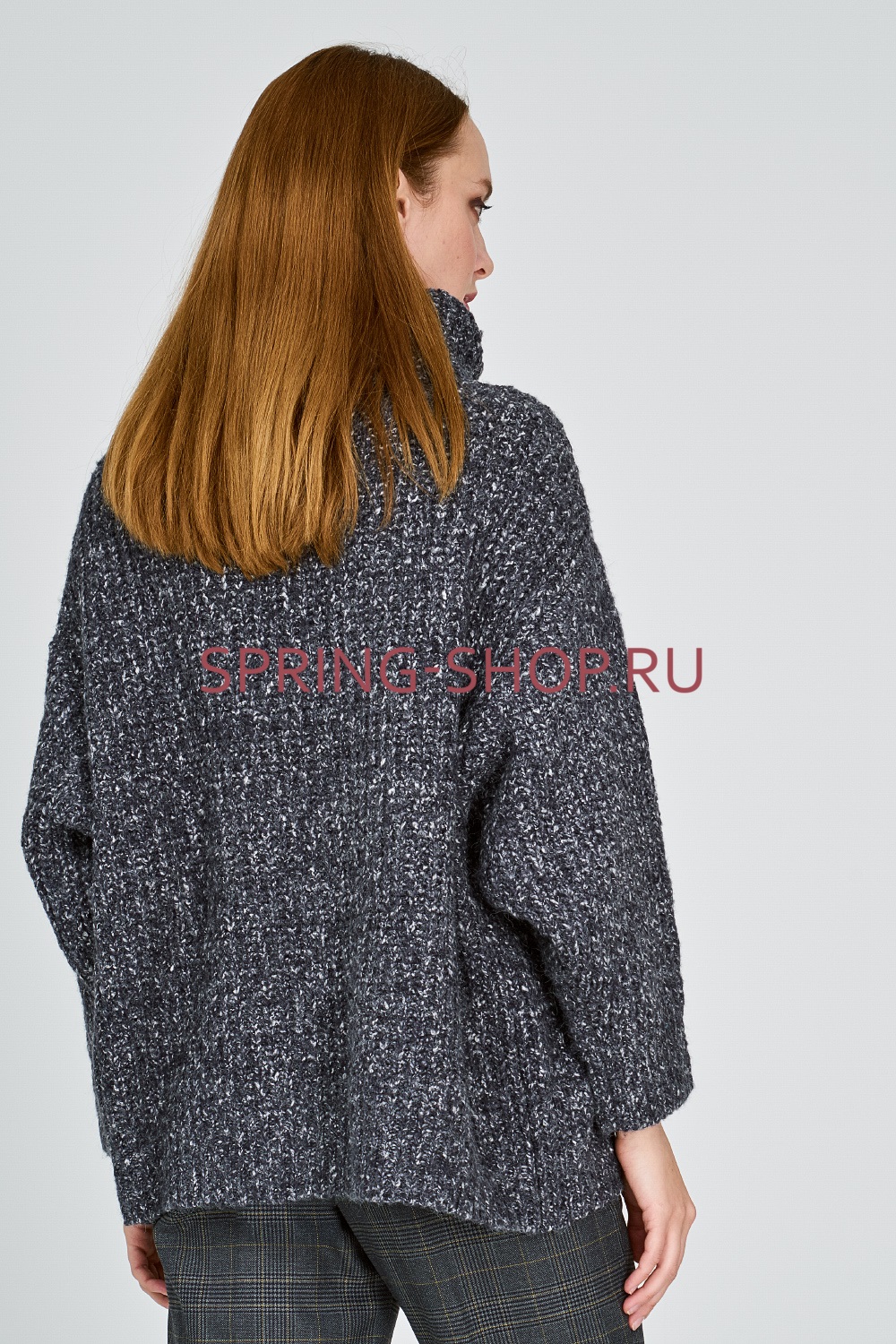 ДЖЕМПЕР ЖЕНСКИЙ ТРИКОТАЖНЫЙ LRBFTW9JP550 ТЕМНО-СИНИЙ 216759000