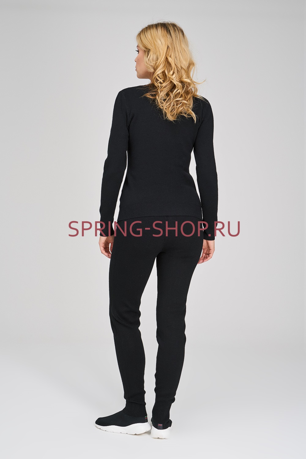 ДЖЕМПЕР ЖЕНСКИЙ ТРИКОТАЖНЫЙ LRBEYW9JP554 ЧЕРНЫЙ 216778000