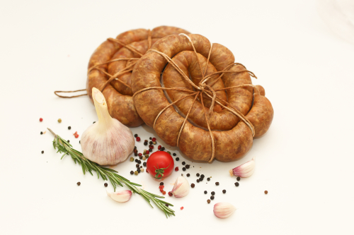Украинская по-домашнему, полукопченая колбаса, категория Б, Конаковские колбасы