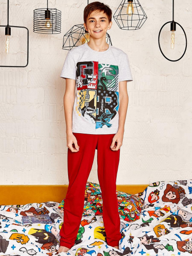 Комплект фуфайка (футболка), брюки муж Crazy Getup by Juno 