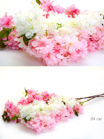 Цветок искусственный Сакура 94 см / GT41-12 /уп 125/500/
