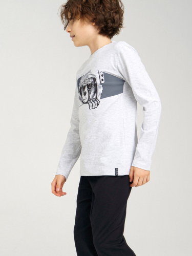  807 р1166 р      Комплект трикотажный для мальчиков: фуфайка (футболка с длинным рукавом), брюки