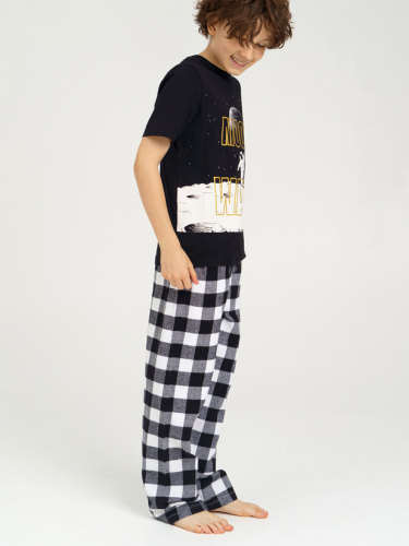  845 р1210 р      Комплект для мальчиков: брюки текстильные, фуфайка трикотажная (футболка)