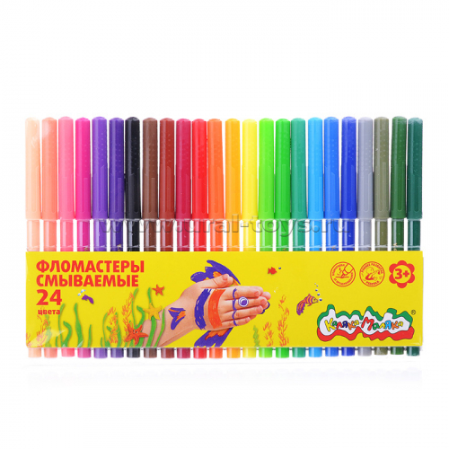 Фломастеры 24 цвета 3+