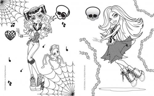 Monster High. Наклейки и раскраски
