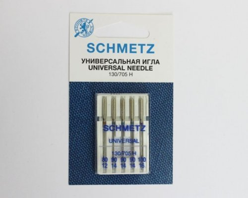 Иглы БШМ Schmetz UNIVERSAL 130/705 Н набор №70-80-90 (5шт)