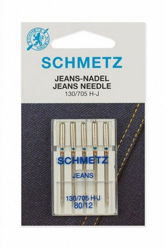 Иглы БШМ Schmetz JEANS 130/705 H-J №80 (5шт)
